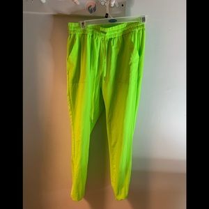 Neon green tna joggers
